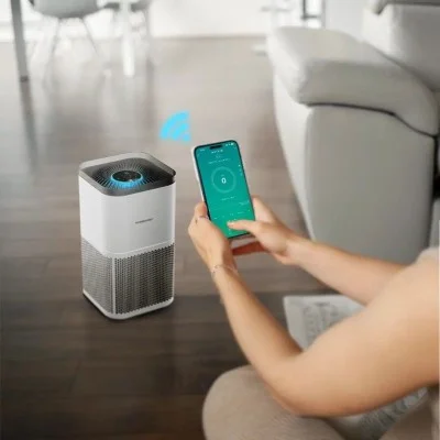 Air Purifier Smart Eliminate Odor & Smoke Powerology - White